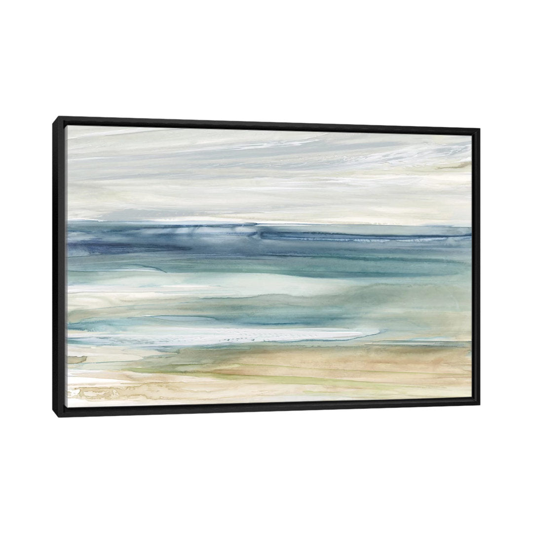 Ocean Breeze by Carol Robinson Painting Print The Twillery Co.® Size: 16'' H x 24'' W x 1'' D Format: Black Framed Paper, Mat Included: White