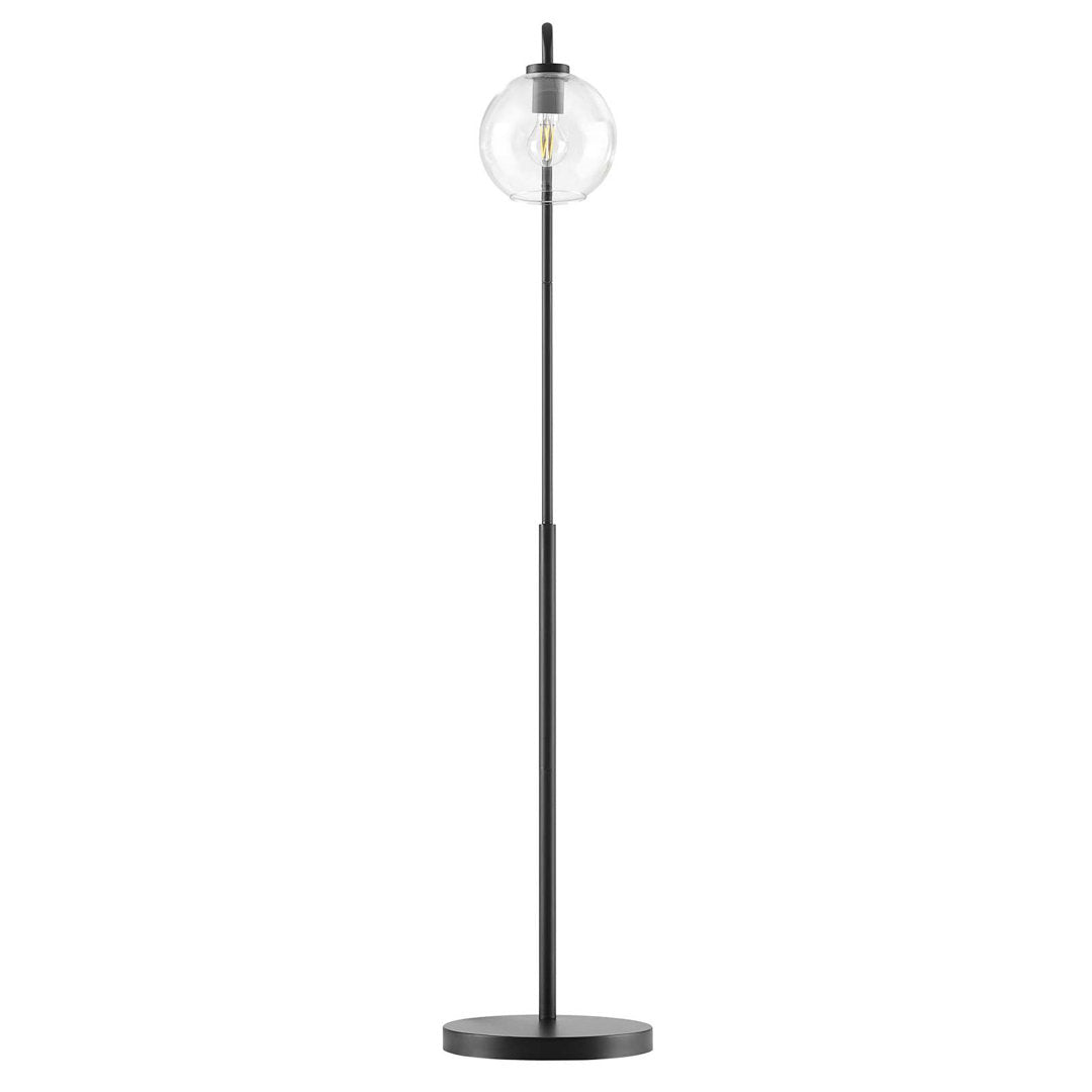 Modway Silo Glass Globe Glass and Metal Floor Lamp Modway Base Finish: Black
