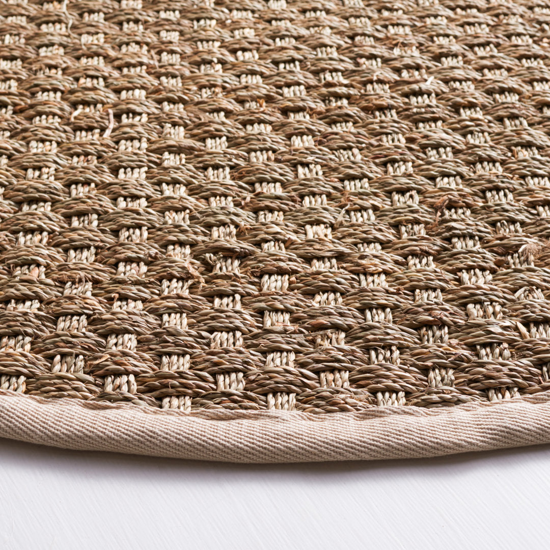 Dollard Natural Fiber Seagrass Rug Breakwater Bay Rug Size: Round 6'