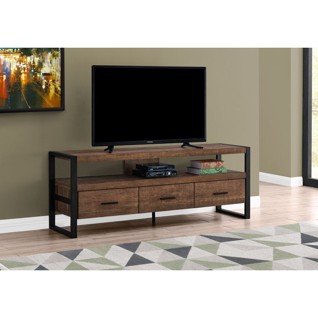 Hallatrow TV Stand for TVs up to 65" Union Rustic Color: Brown/Black