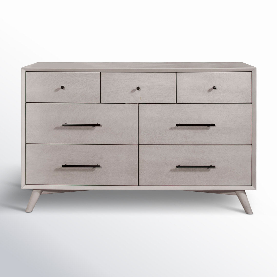Williams 7-Drawer Dresser AllModern Color (Frame/Drawer): Gray