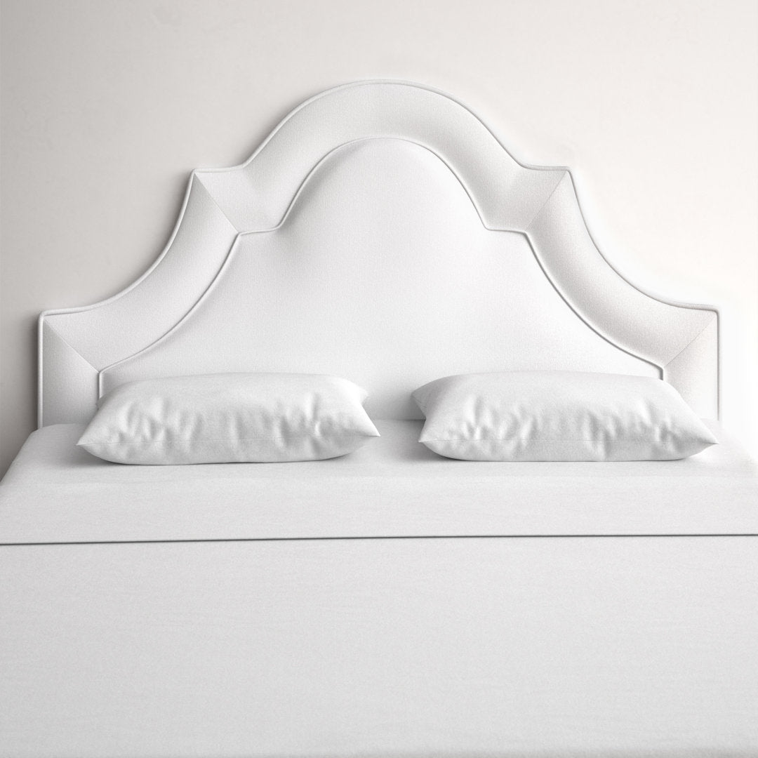 McAfee Velvet Upholstered Panel Headboard Kelly Clarkson Home Size: Queen Upholstery: Classic White Velvet