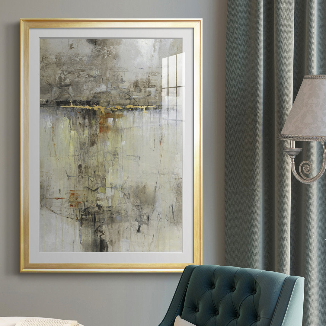 Cross Over II Premium Framed Print - Ready To Hang Lark Manor™ Size: 24.5" H x 18.5" W x 1" D Format: Gold Framed