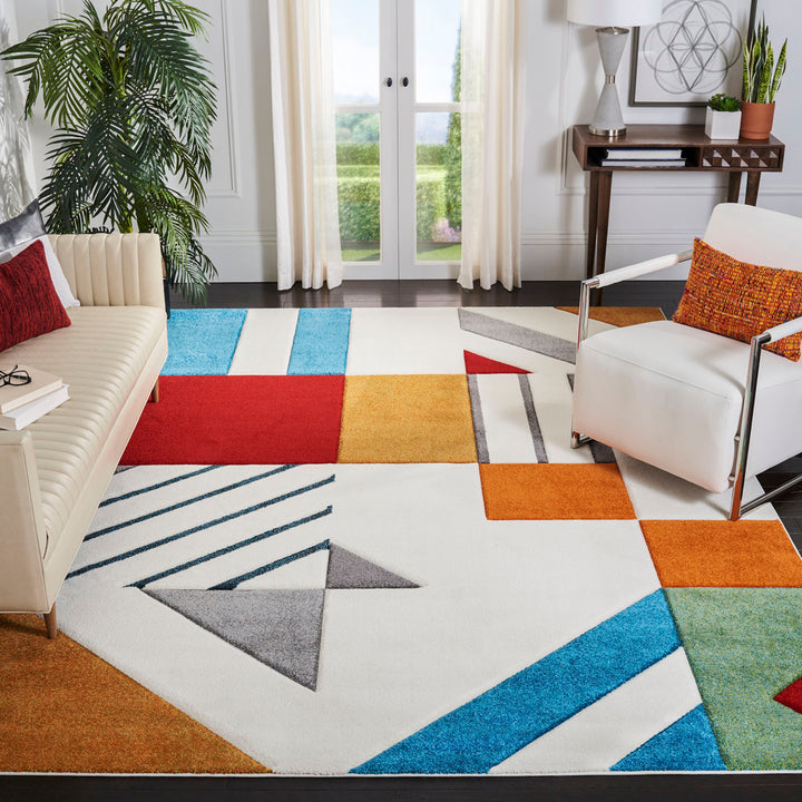 Garima Performance Geometric Rug Ivy Bronx Rug Size: Rectangle 9' x 12'