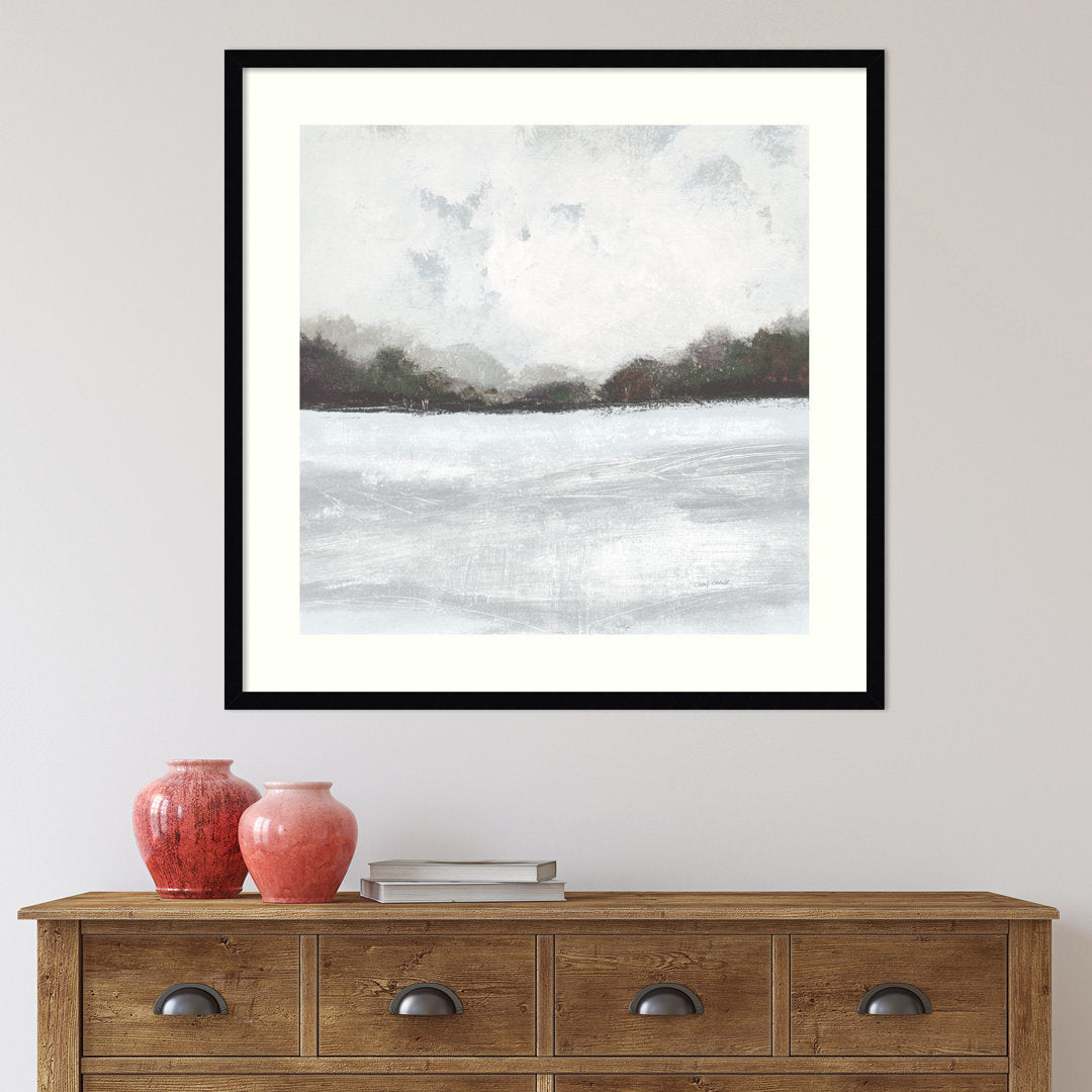 This Place IV Neutral - Picture Frame Painting Print on Paper Joss & Main Size: 41" H x 41" W Format: Black Framed Paper