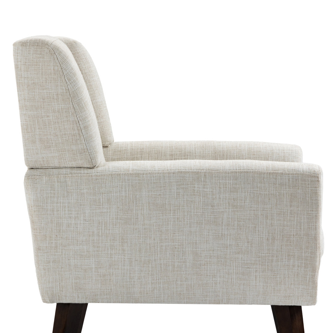Jaqueze 28.6'' Wide Armchair George Oliver Fabric: Beige Linen Blend