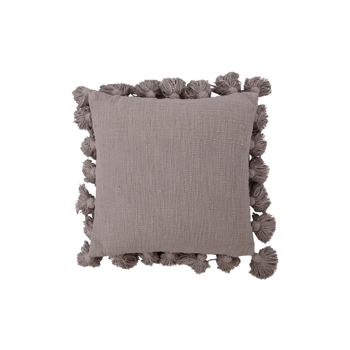 Vivienne Luxurious Square Cotton Pillow Cover and Insert Kelly Clarkson Home Color: Gray