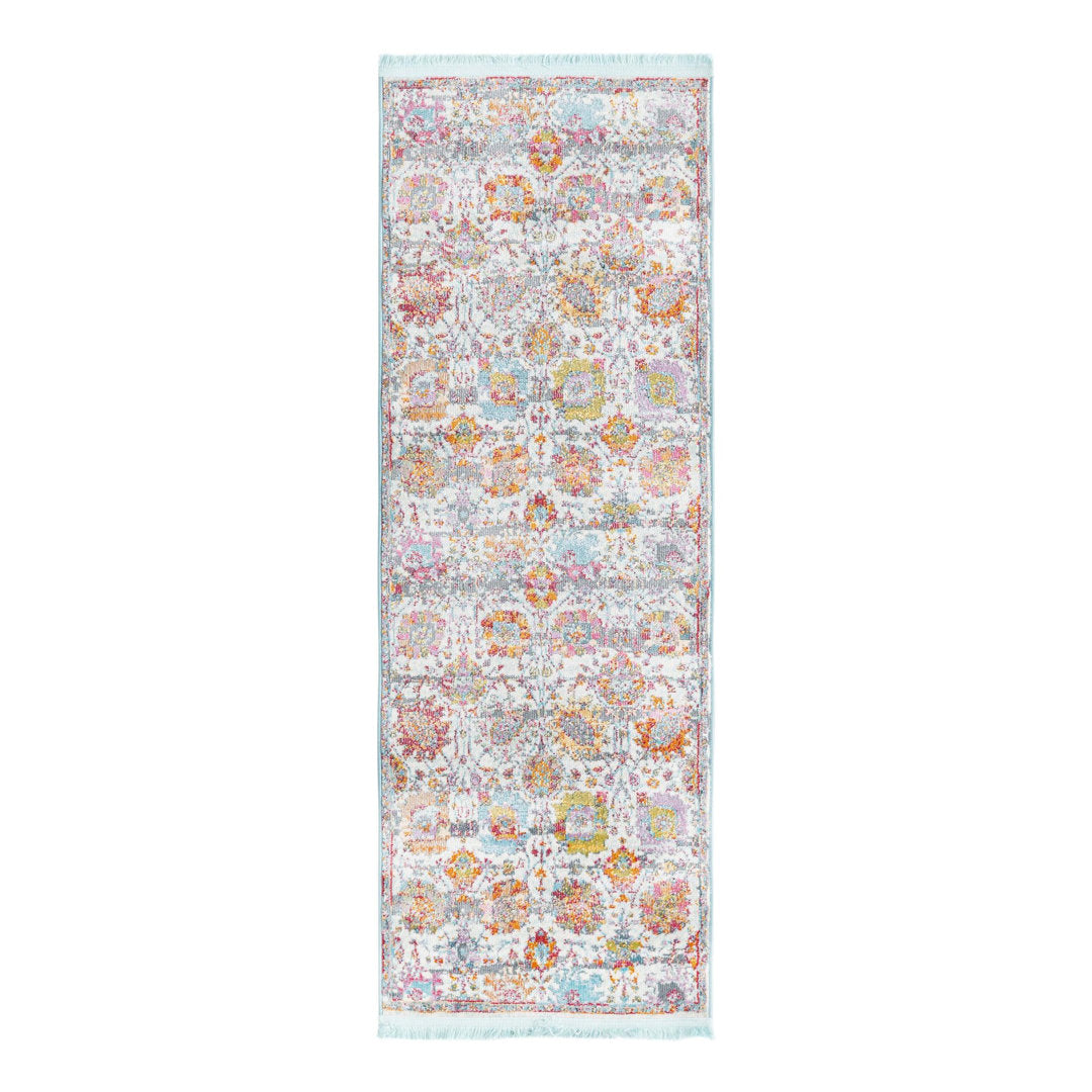 Haefner  Floral Orange/Gray/Blue Area Rug Langley Street® Rug Size: Runner 2'2" x 6'