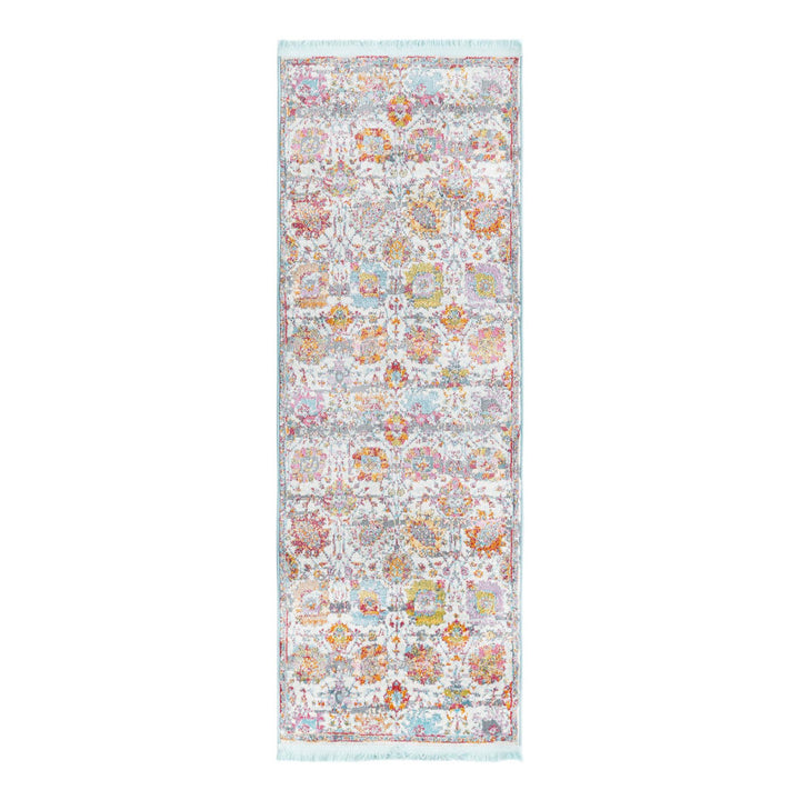Haefner  Floral Orange/Gray/Blue Area Rug Langley Street® Rug Size: Runner 2'2" x 6'