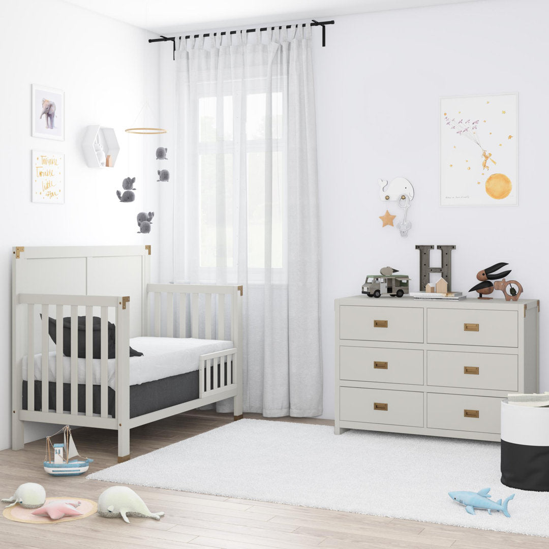 Hubble 6 Drawer Double Dresser Viv + Rae™ Color: Gray