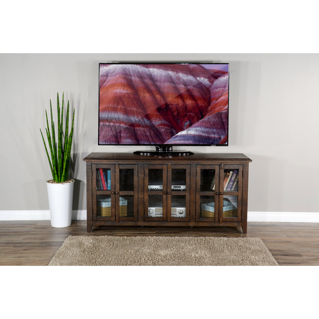 Shweta TV Stand for TVs up to 78" Beachcrest Home™ Color: Tobacco Leaf