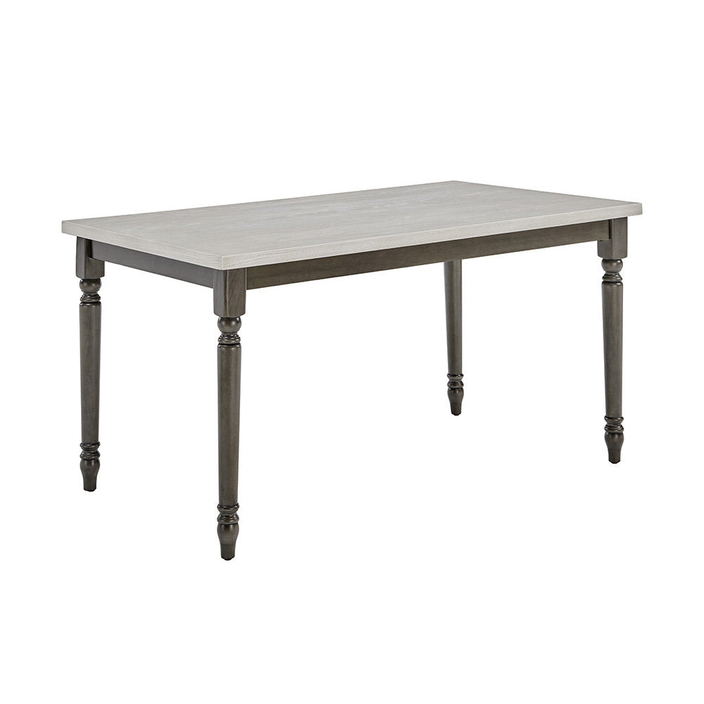Io 60" Two Tone Solid Wood Farmhouse Dining Table Laurel Foundry Modern Farmhouse® Color: Smokey White Top/Gray Base
