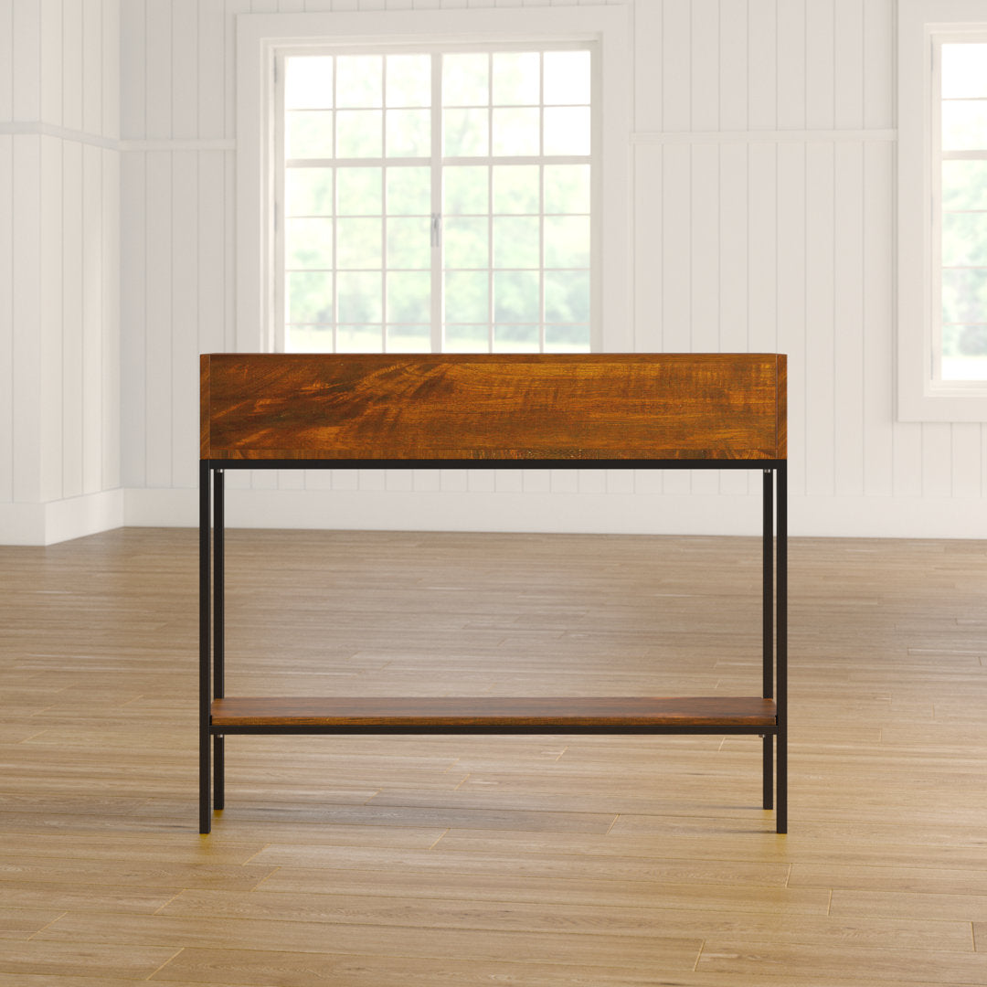 Kendriel 42" Console Table 17 Stories Table Top Color: Chestnut