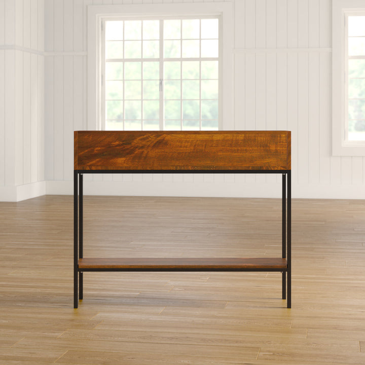 Kendriel 42" Console Table 17 Stories Table Top Color: Chestnut
