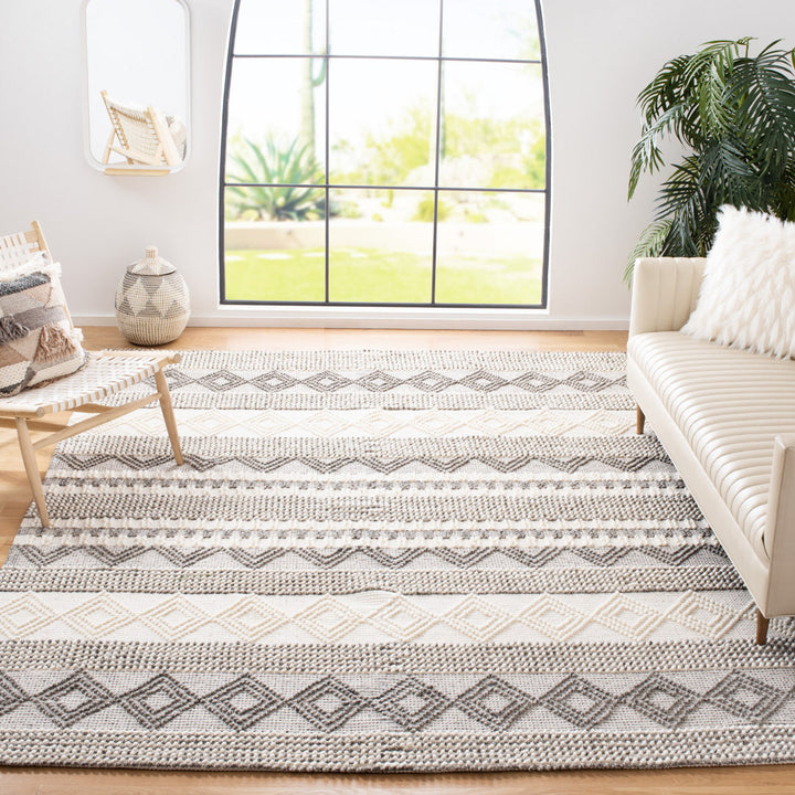 Jacques Hand Woven 60% Wool And 40% Cotton Striped Rug Union Rustic Rug Size: Rectangle 10' x 14'