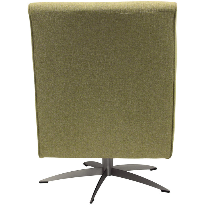 Basilina 26.25" Wide Swivel Armchair Wade Logan® Fabric: Terrace Green Polyester Blend