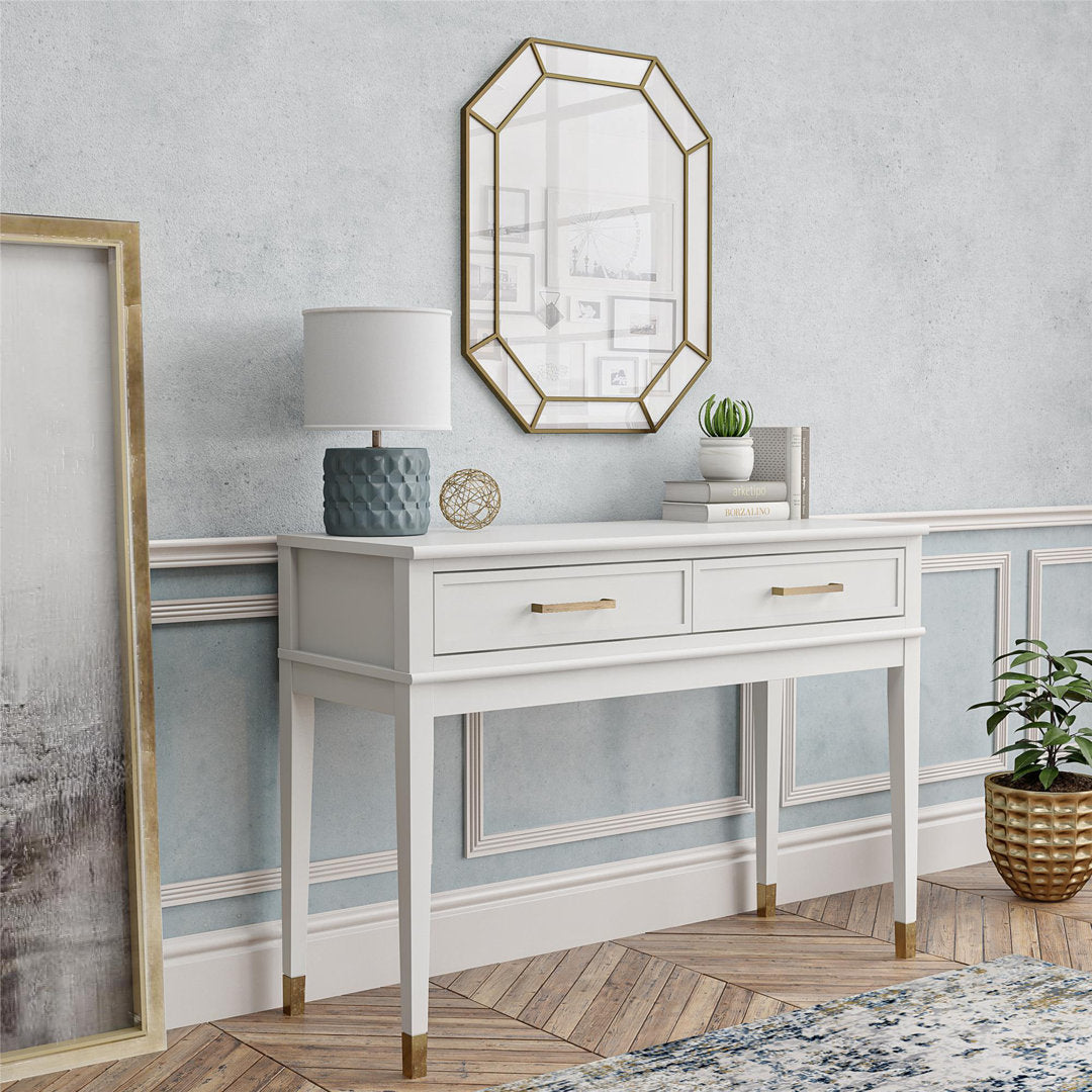 Westerleigh 41.1" Console Table CosmoLiving by Cosmopolitan Color: White