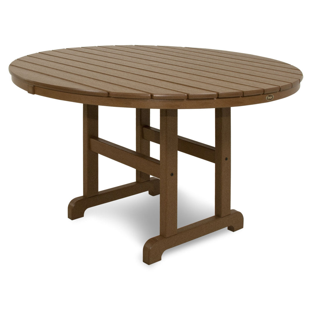 Monterey Bay Round Dining Table Trex Outdoor Color: Black