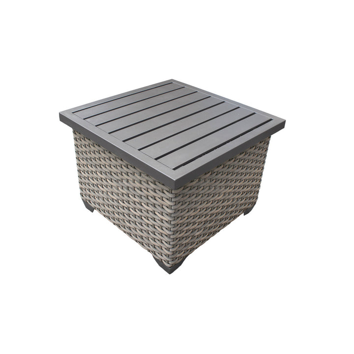 Amjad 7 Piece Outdoor Sectional Seating Group with Cushions Lark Manor™ Cushion Color: Black Performance