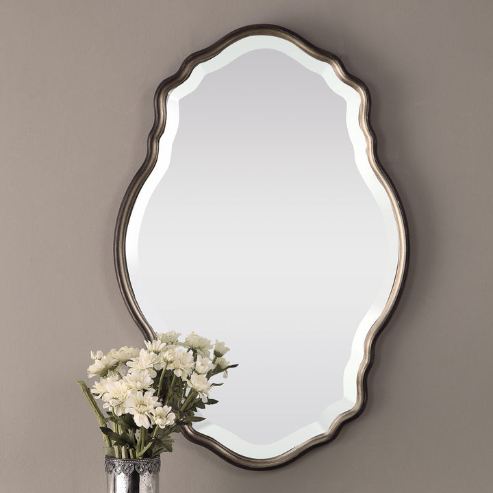 Oaklynn Modern & Contemporary Beveled Mirror Three Posts™ Finish: Dark Bronze
