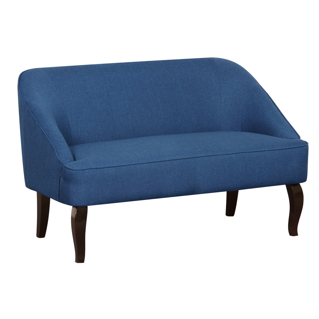 Calabe 49.2" Linen Charles of London Loveseat Mercer41 Fabric: Blue Linen