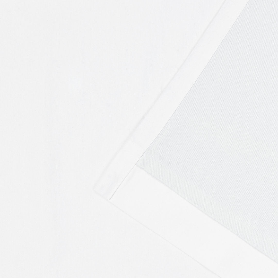 Lauren Ralph Lauren Waller 100% Cotton Blackout Curtain Lauren Ralph Lauren Curtain Color: Pure White Size per Panel: 52" x 108"