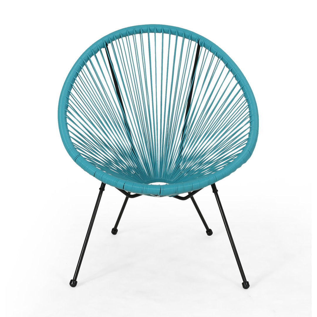 Outdoor Hammock Weave Patio Chair (Set of 2) AllModern Color: Teal