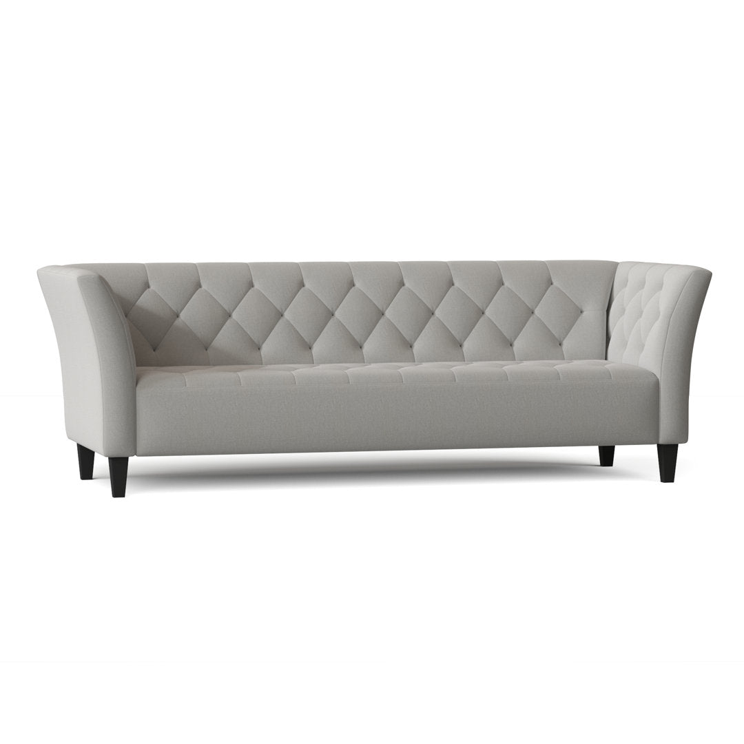 Carruth 91" Flared Arm Sofa Mercer41 Body Fabric: Gypsy Vapor Performance Microfiber