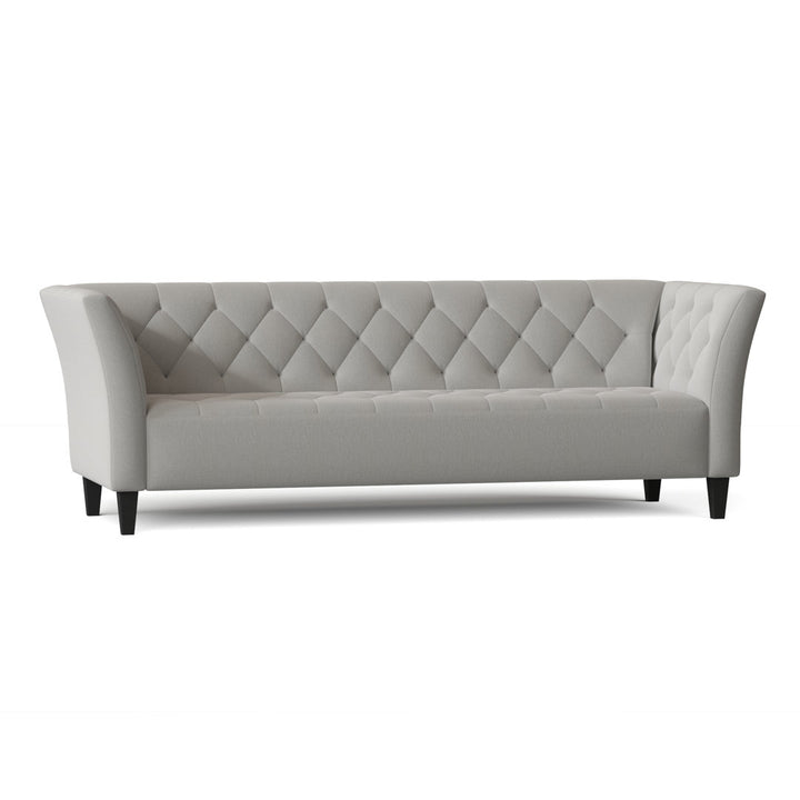 Carruth 91" Flared Arm Sofa Mercer41 Body Fabric: Gypsy Vapor Performance Microfiber
