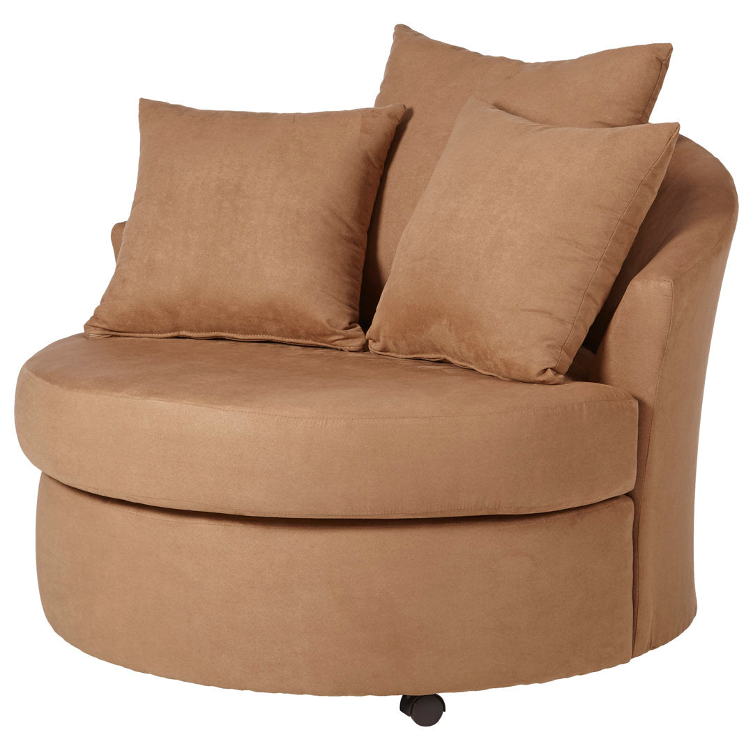 Alsup Barrel Chair Andover Mills™ Fabric: Santa Monica Black