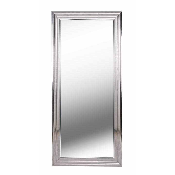 Veasley Leaning Accent Mirror Orren Ellis Finish: Chrome