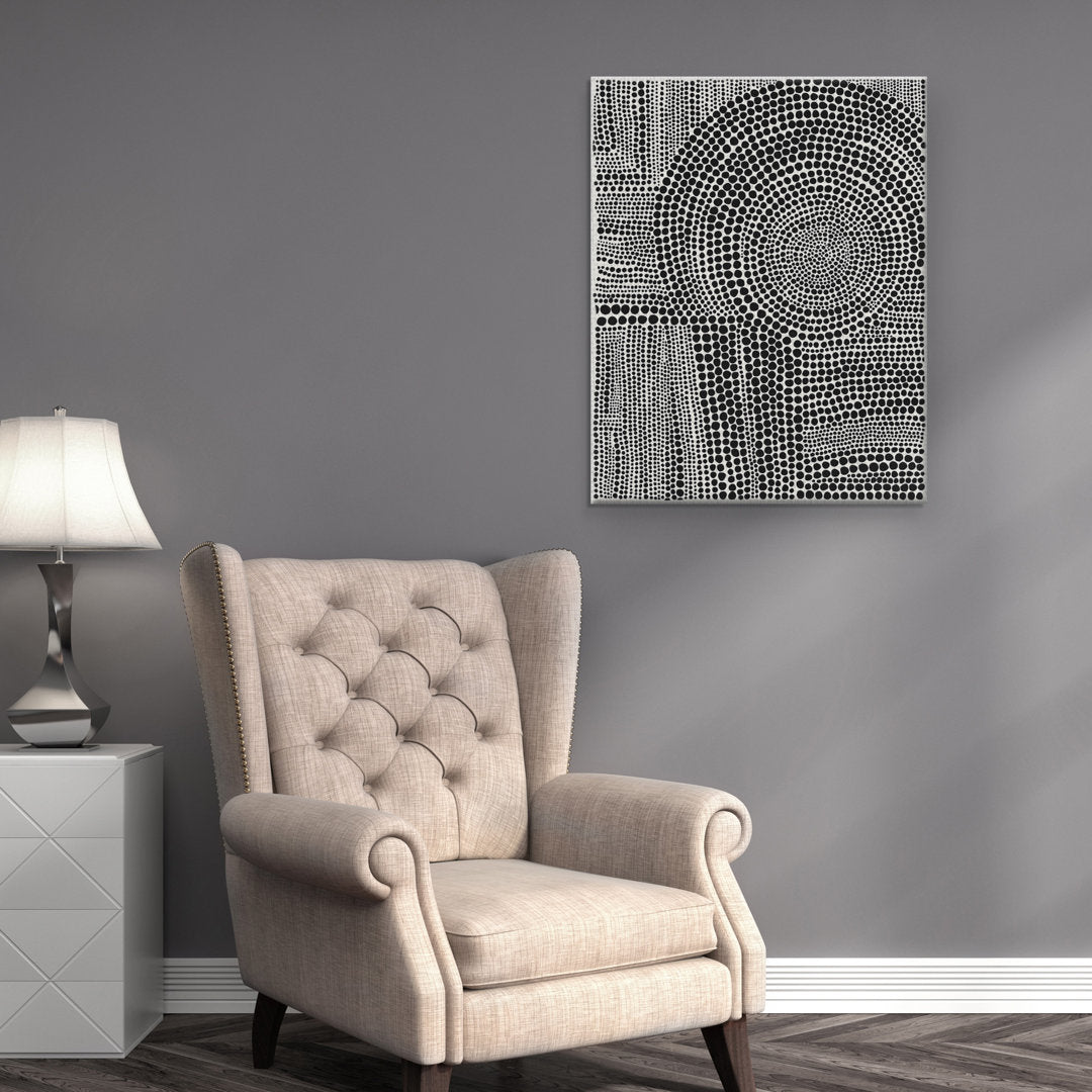 Clustered Dots B' - Unframed Painting Print on Canvas Dakota Fields Size: 30" H x 40" W x 1.5" D