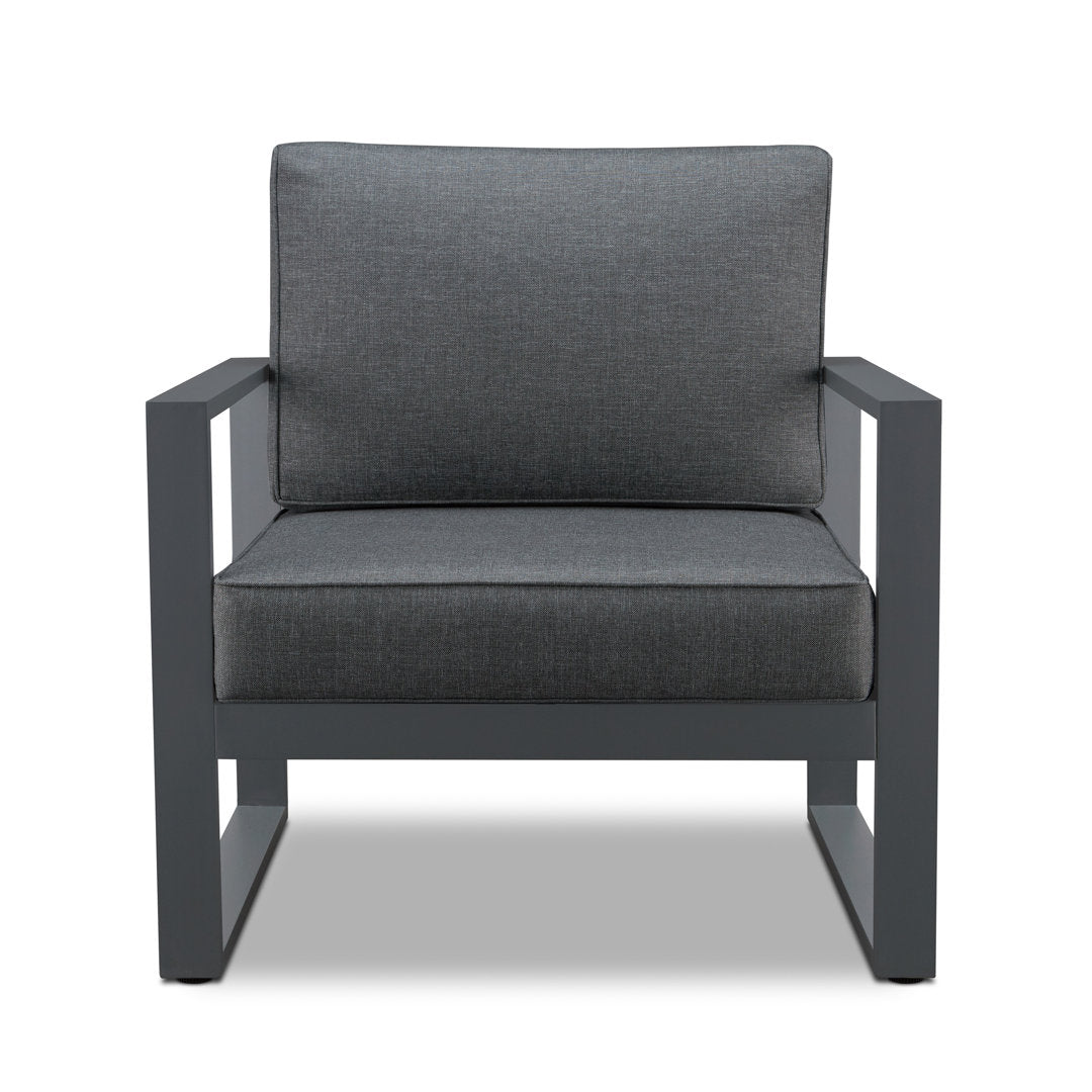 BALTIC Patio Chair (Set of 2) Real Flame Frame Color: Gray