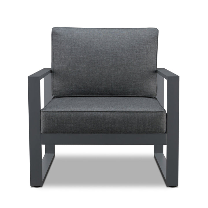 BALTIC Patio Chair (Set of 2) Real Flame Frame Color: Gray