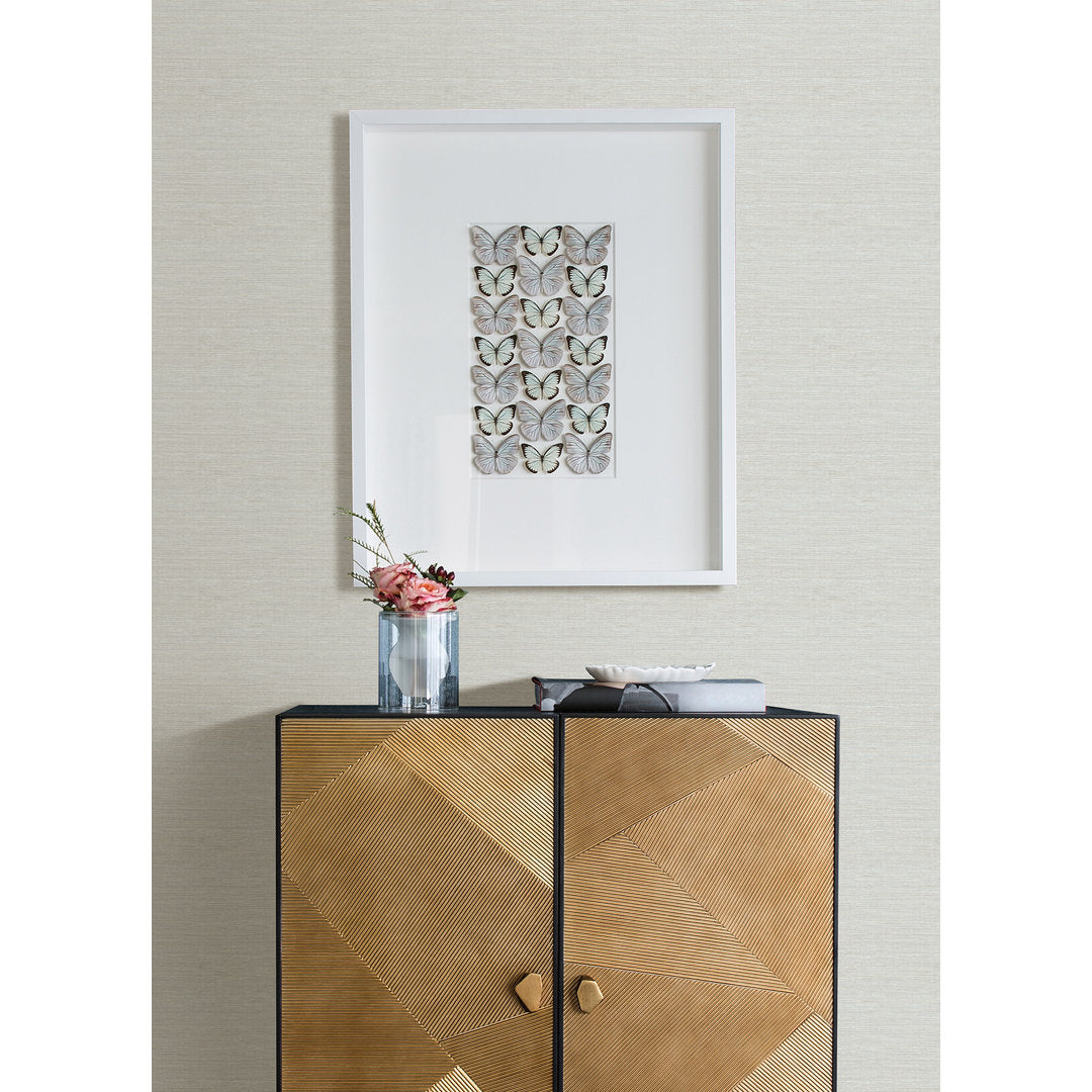 Agave 33' L x 20.5" W Wallpaper Roll Birch Lane™ Color: gray