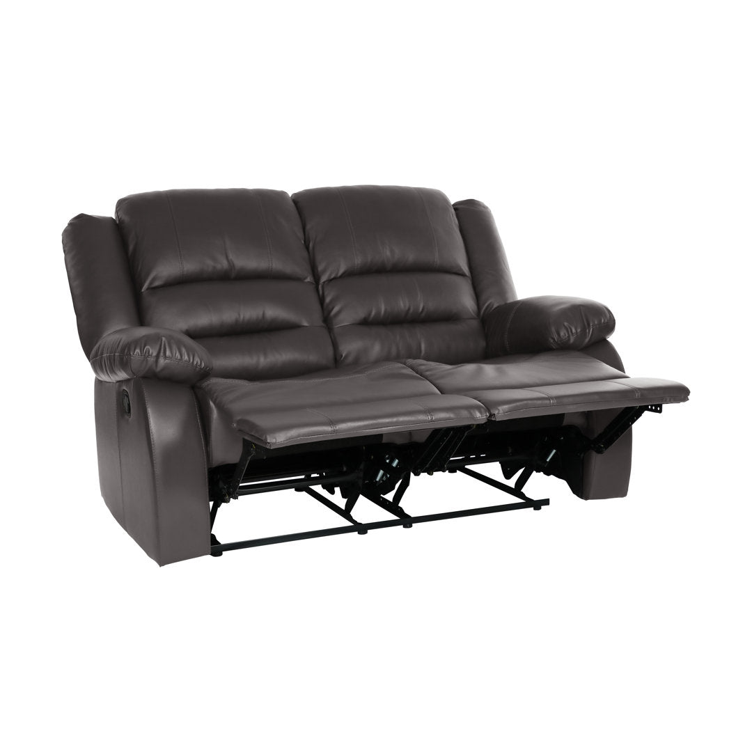 Jianyu 82" Faux Leather Pillow Top Arm Reclining Sofa Red Barrel Studio® Fabric: Brown Faux Leather