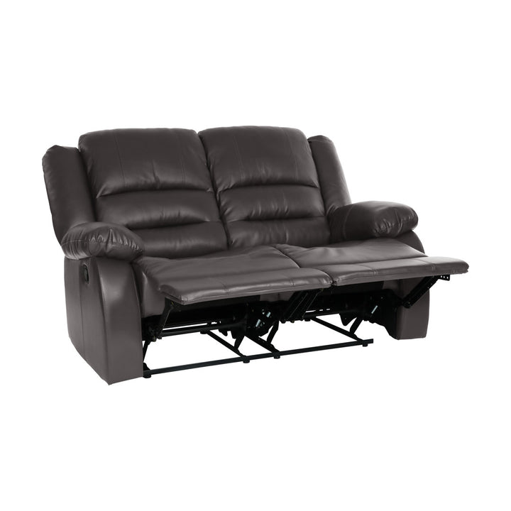 Jianyu 82" Faux Leather Pillow Top Arm Reclining Sofa Red Barrel Studio® Fabric: Brown Faux Leather