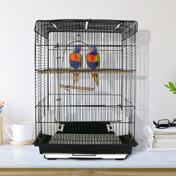 Cairns Steel Convertible Play Top Parakeet Bird Cage with Handles Tucker Murphy Pet™