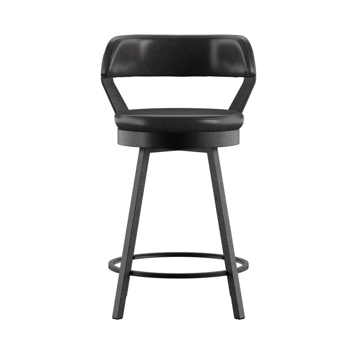 Berrin Bar & Counter Stool (Set of 2) Trent Austin Design® Upholstery: Black, Seat Height: Counter Stool (25.05" Seat Height)