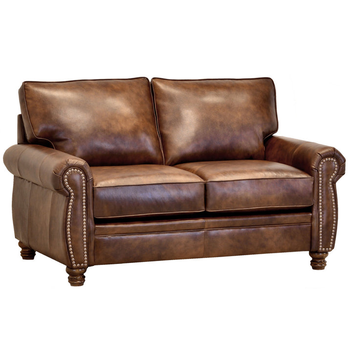 Eddahbi Brown Top Grain Leather Sofa And Loveseat Charlton Home®