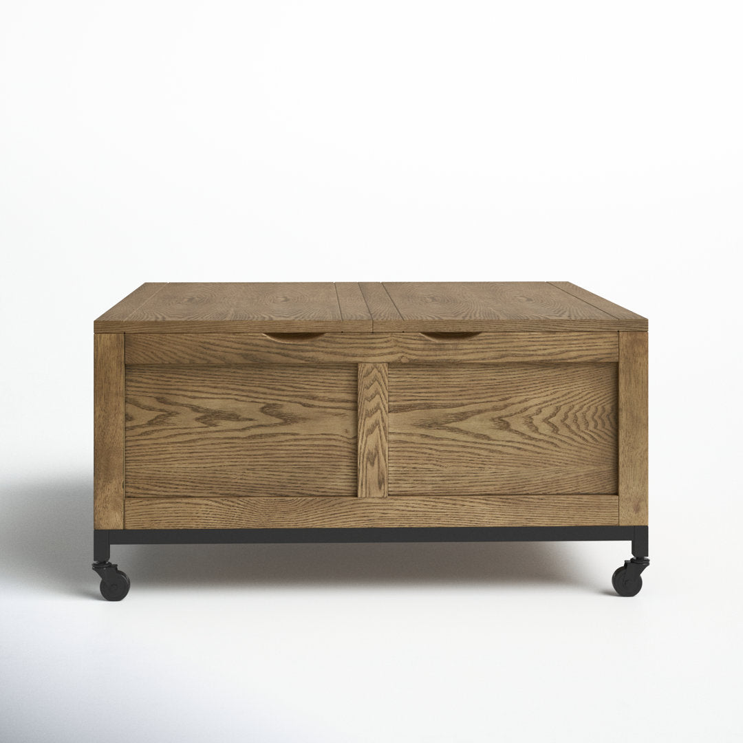 Brunswick Wheel Coffee Table with Storage Sand & Stable™