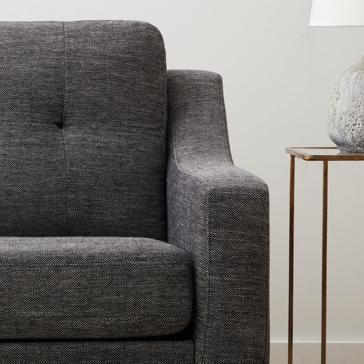 Owsley 75" Square Arm Sofa Mercury Row® Upholstery Color: Charcoal