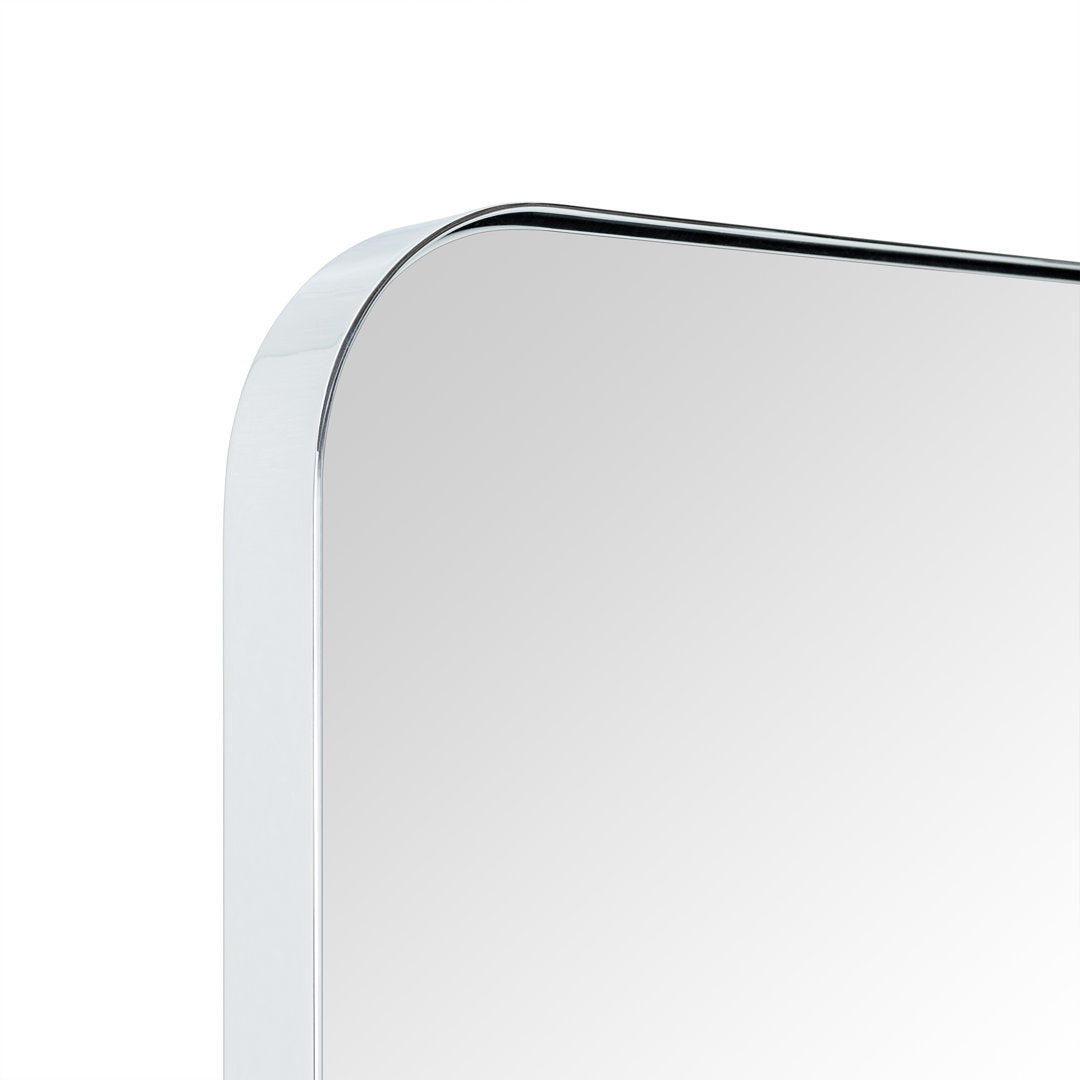 Kengston Modern & Contemporary Rectangular Bathroom Vanity Mirrors 17 Stories Size: 48" x 36" Finish: Chrome