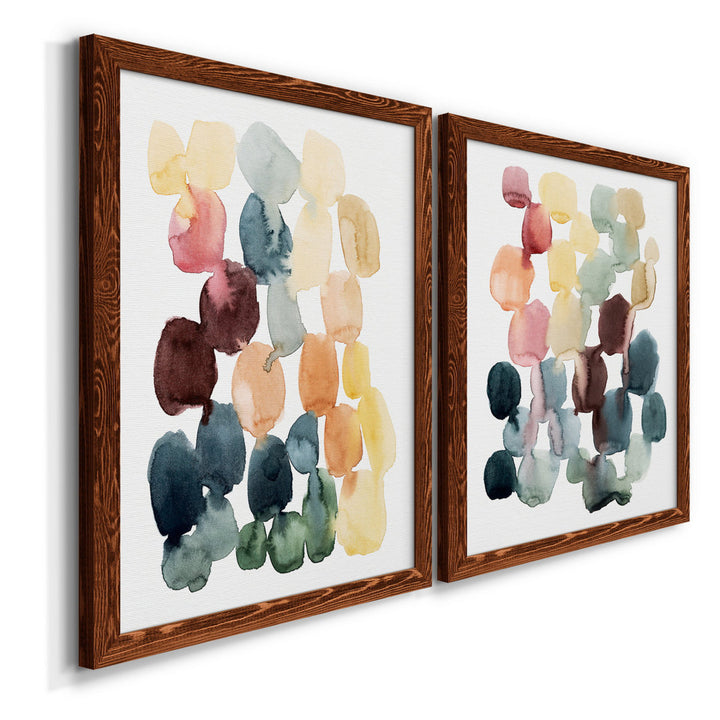 Desert Stones I - 2 Piece Picture Frame Painting Set on Canvas Wade Logan® Size: 43.5" H x 31.5" W x 1" D" Format: Maple Framed Canvas