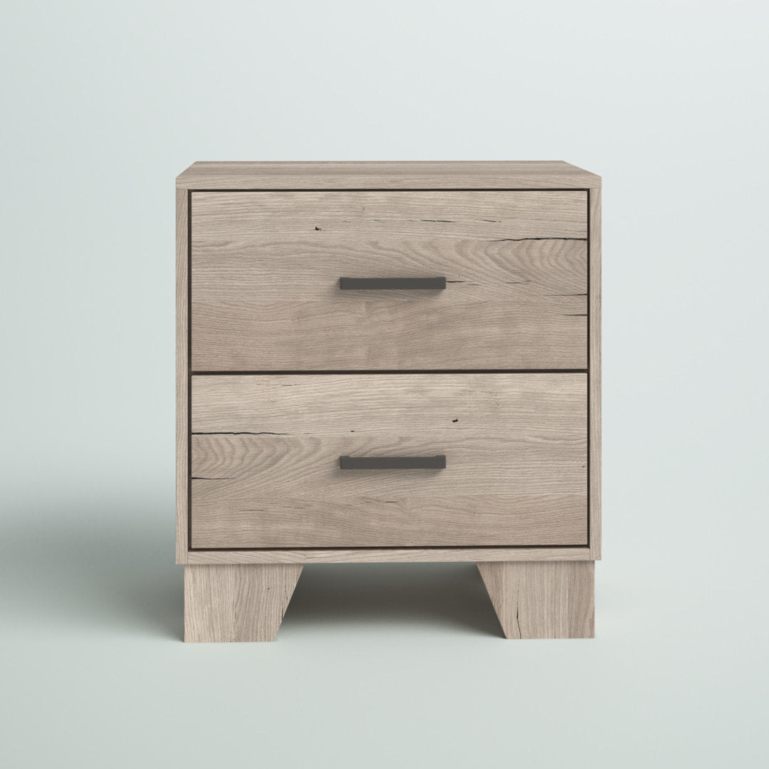 Beckville 2 - Drawer Nightstand in Light Oak Zipcode Design™