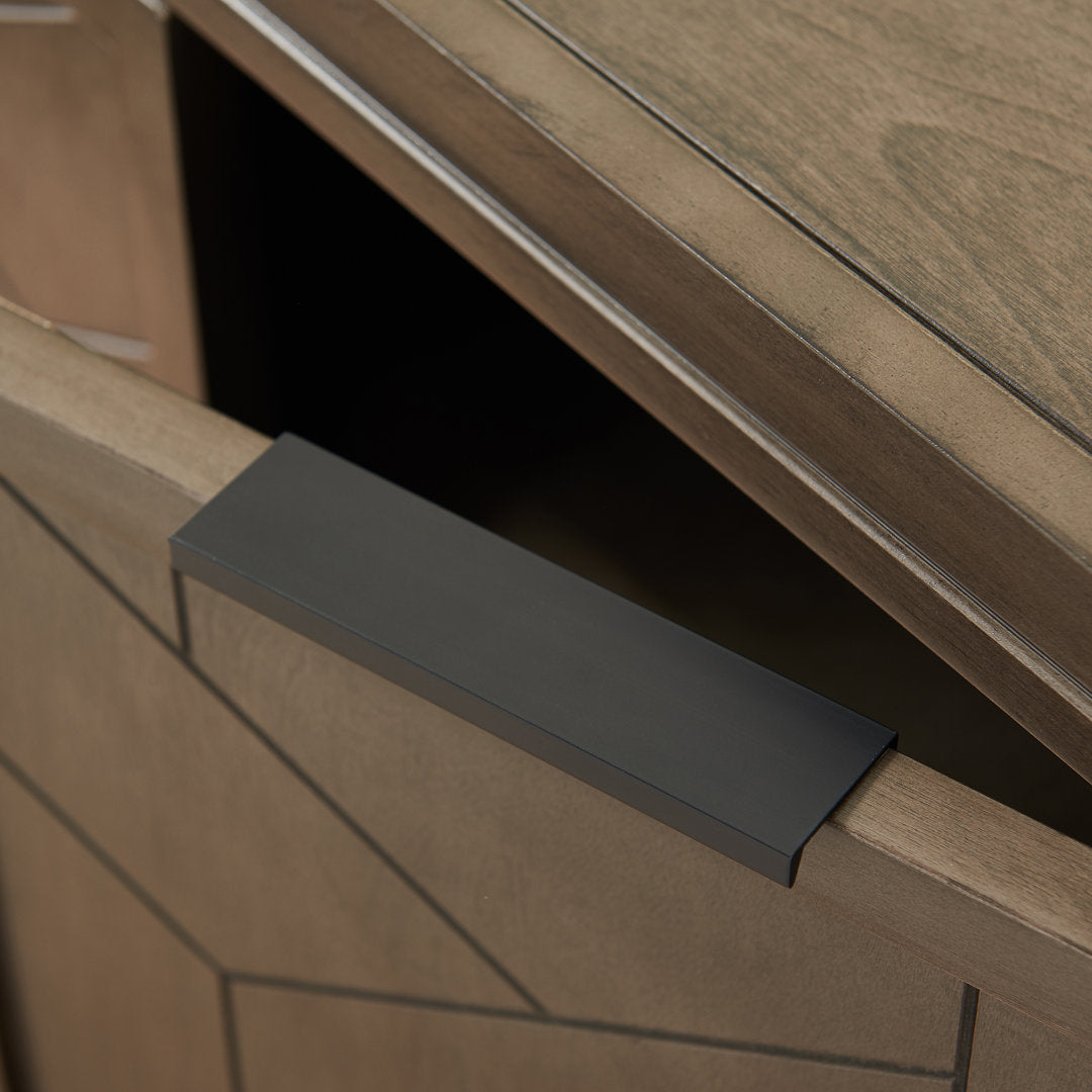 Emmett Solid + Manufactured Wood Foyer Cabinet in Smoke Gray Latitude Run®