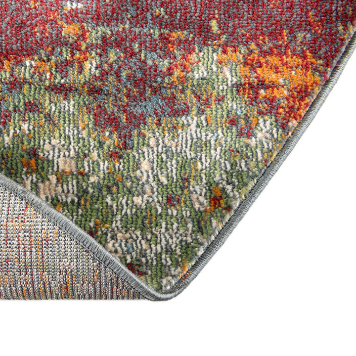 Haefner Abstract Red Area Rug Langley Street® Rug Size: Oval 8'2" x 10'