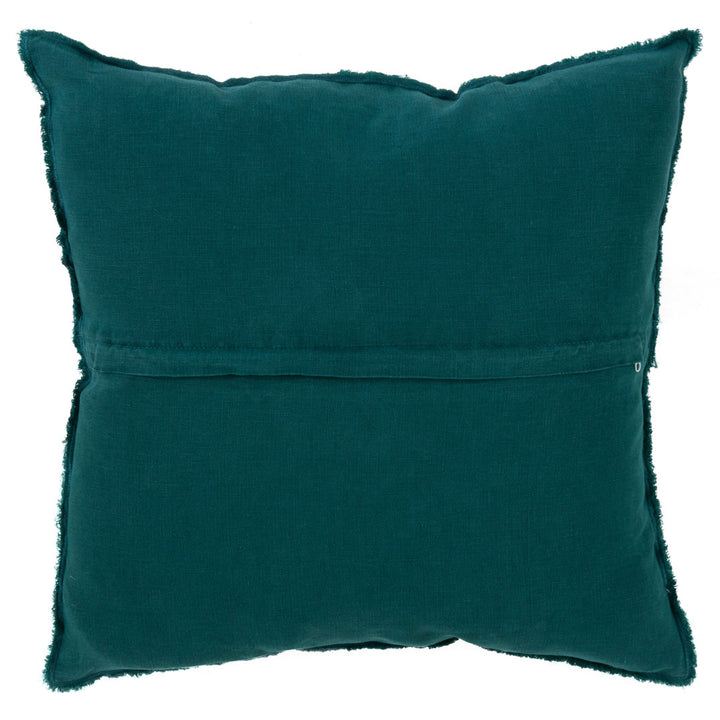 Filia Linen Throw Pillow Birch Lane™ Color: Jasper Green