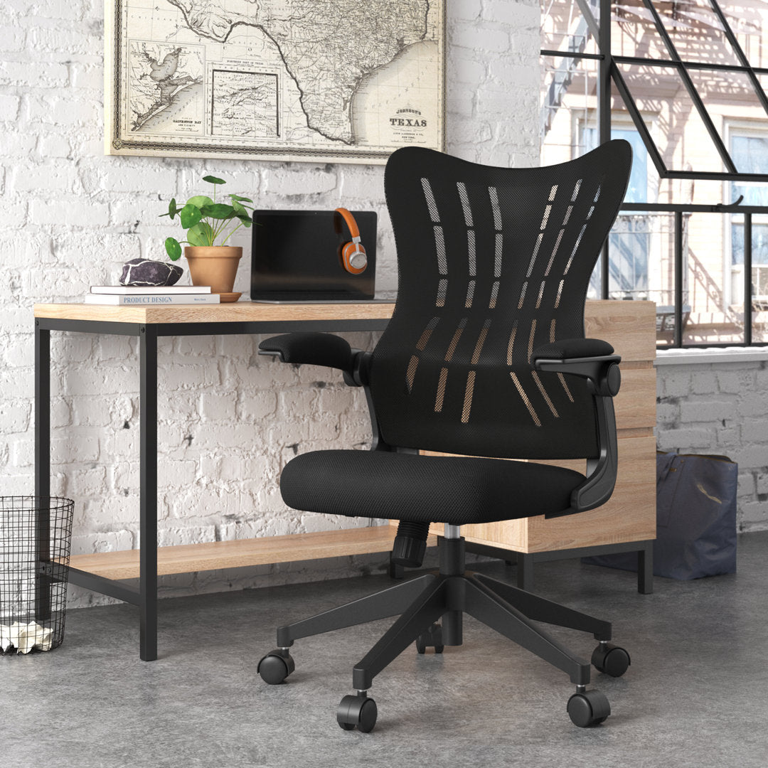 Sheffield Mesh Task Chair Upper Square™ Upholstery Color: Black
