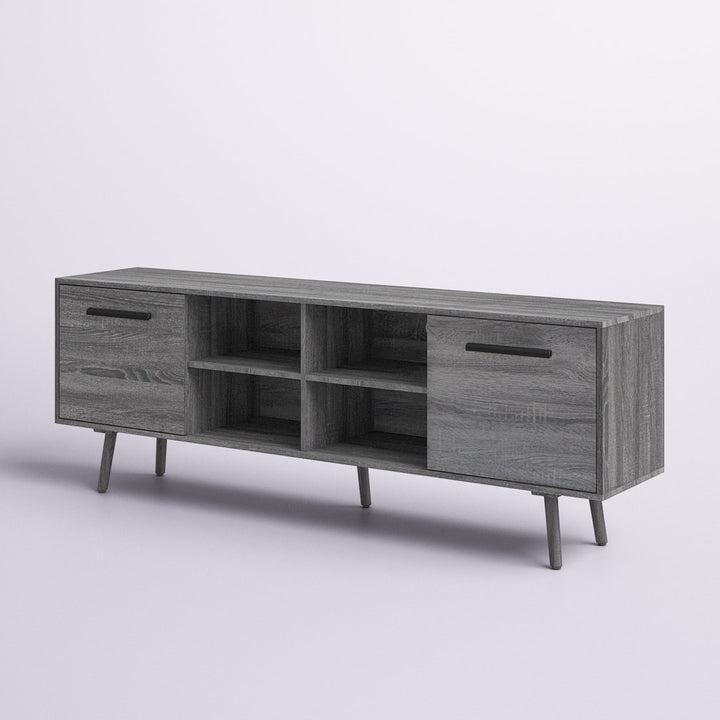 Caernarfon TV Stand for TVs up to 73" Wade Logan® Color: Sonoma Grey Oak